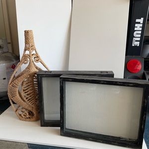Three piece home decor/display frames